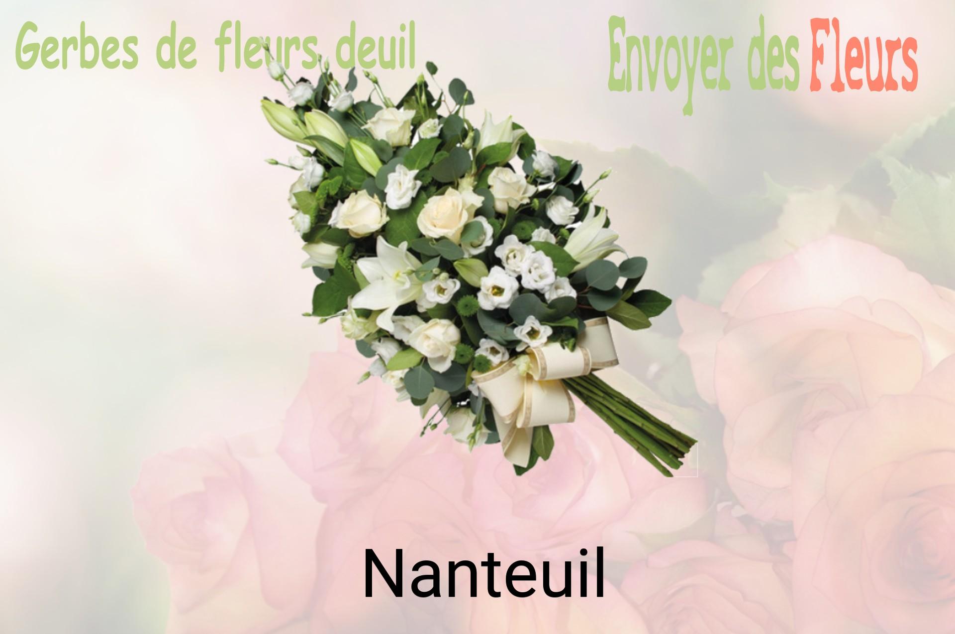 Gerbe de fleurs de deuil livrée à Nanteuil